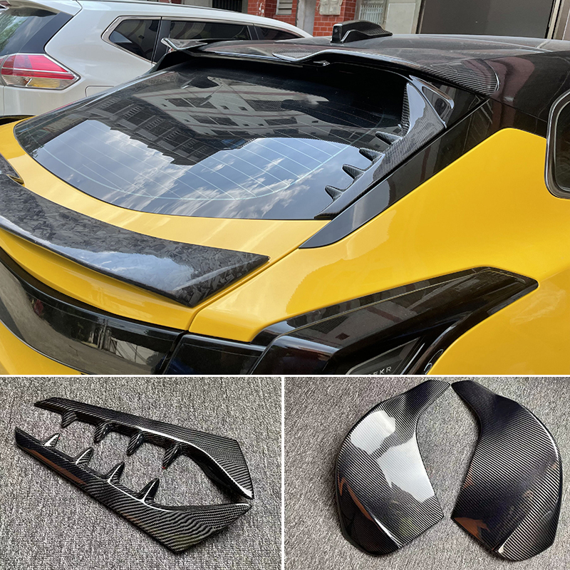 ZEEKR 001 ルーフカーボンファイバースポイラーリアウイング 2021 2022 2023 2024 Zeekr 001 車のリアトランクスポイラーアクセサリー 21 個