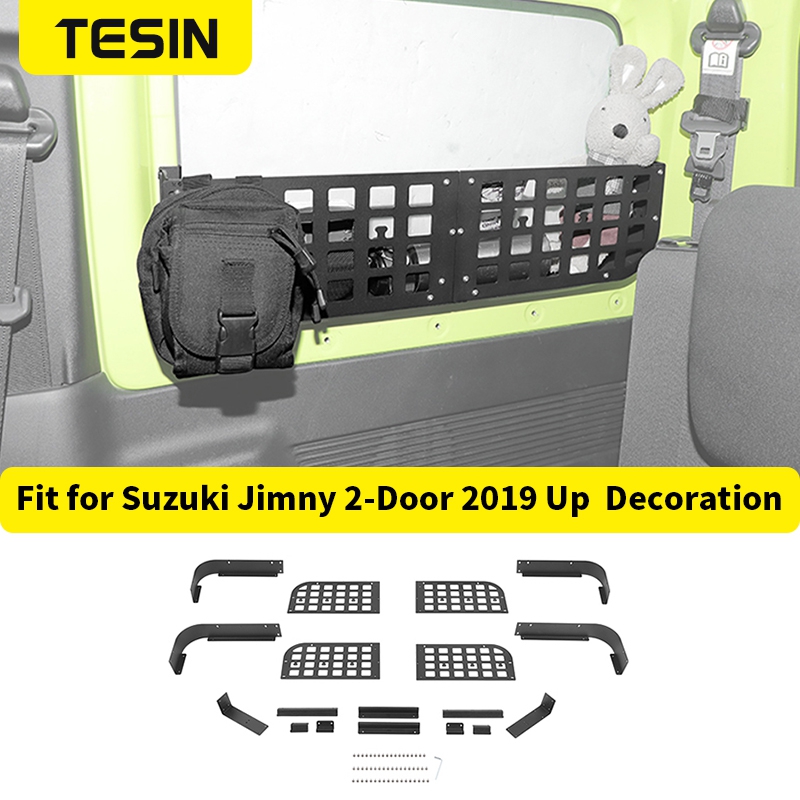 TESIN 車のトランクウィンドウラック収納ボックス棚スズキジムニー JB74 2019 2020 2021 2022 2023 2024 2025 2026 インテリアアクセサリー