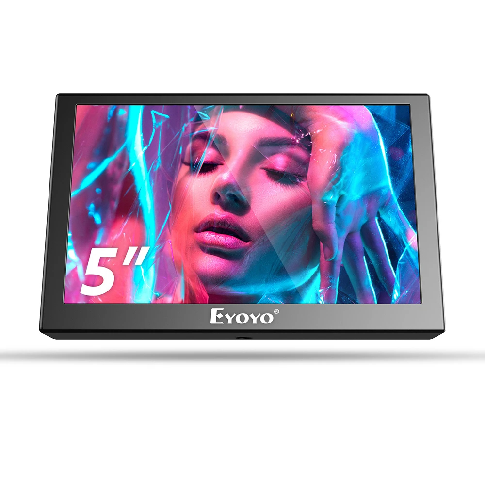 Eyoyo ポータブル外部モニター 5/7/8 インチミニ LCD スクリーン TFT パネル HDMI AV VGA ポート付き DVD/コンピュータ/CCTV/車のリアビュー