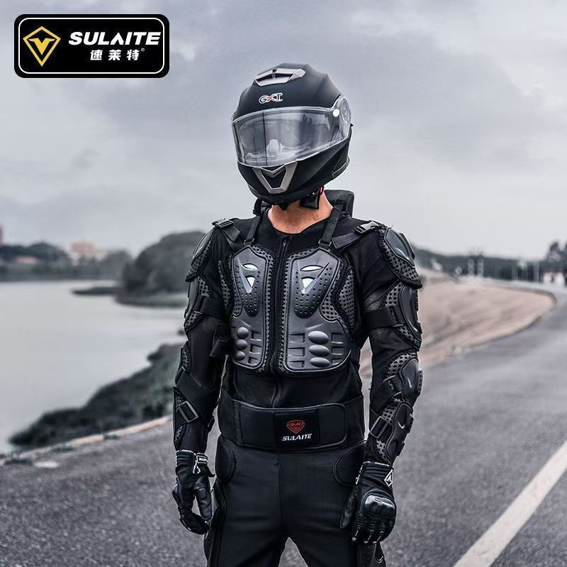 SULAITE Motorcross Protection Armor Riding Knee Elbow Chest Neck Pads Off-Road Rider мотокросс Body Armour Motorcycle Armor
