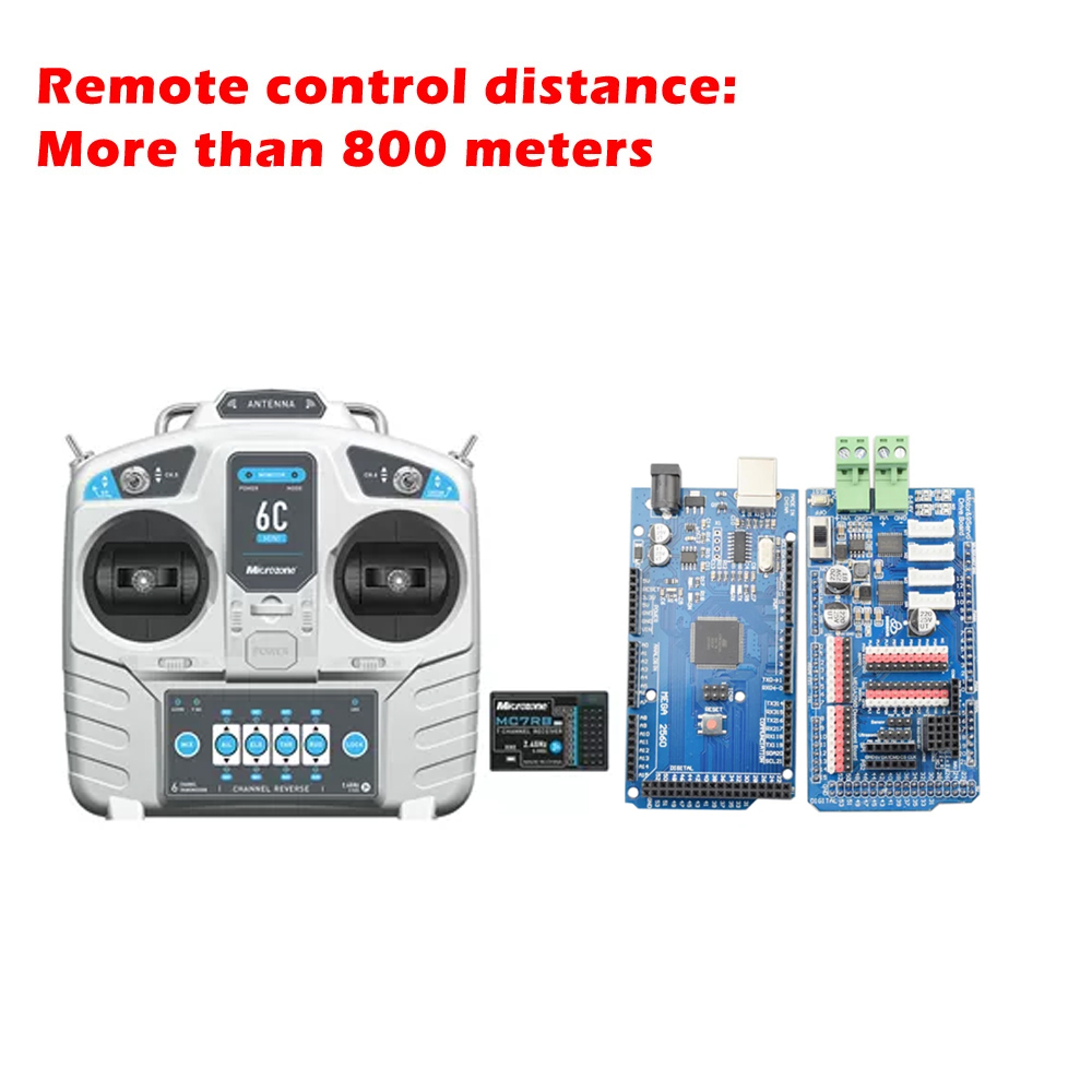 Arduino 800 メートルロング RC ワイヤレス制御ロボットタンク車モータードライバーキットスマートメカナムホイール車コントローラー DIY 部品