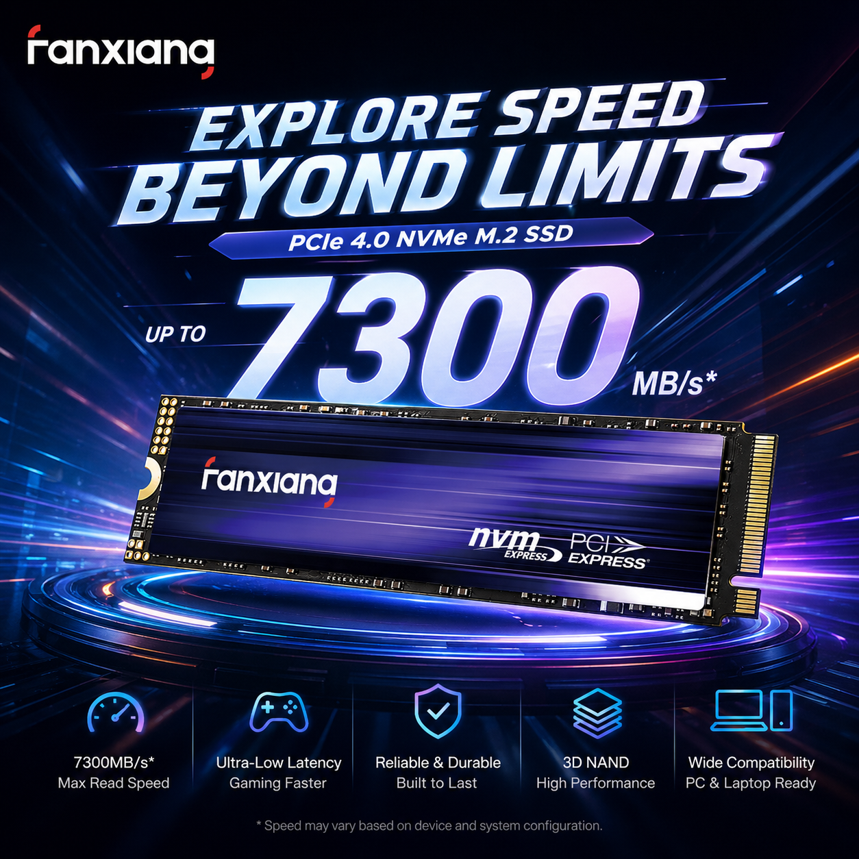 Fanxiang S500Pro/S880 M.2 SSD 3500MB/7300MB/s 512GB 1TB 2TB 4TB PCIe3.0/4.0 M.2 NVMe 内蔵ソリッドステートドライブラップトップ PC 用