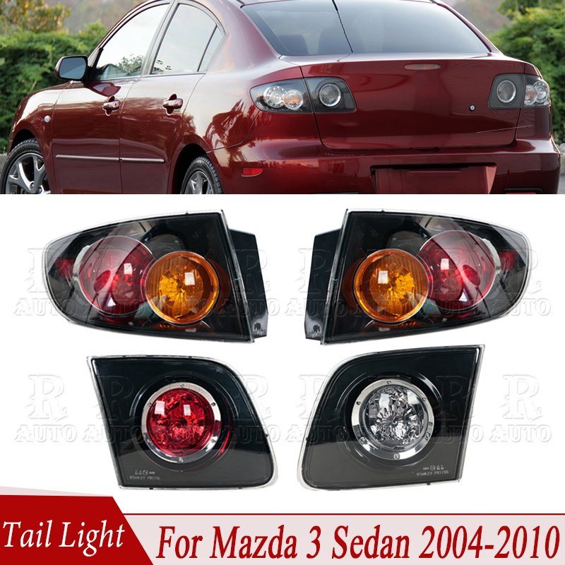 マツダ 3 セダン 2004-2007 2008 2009 2010 テールライトアセンブリリアターンシグナルライトブレーキランプ警告ランプ逆転ランプ