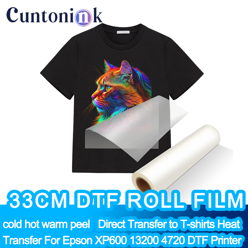 33 センチメートル DTF PET フィルムロール T シャツに直接転写熱転写 DTF プリンタ A3 A2 コールドホットウォームピール