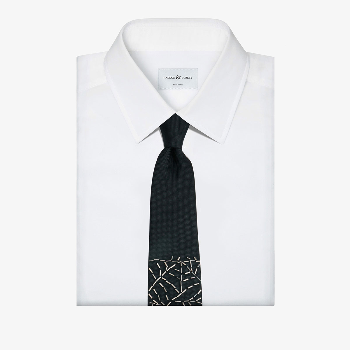 Artistic Silk Bead Embroidery Neck Tie for Formal Wear and Corporate Gifts