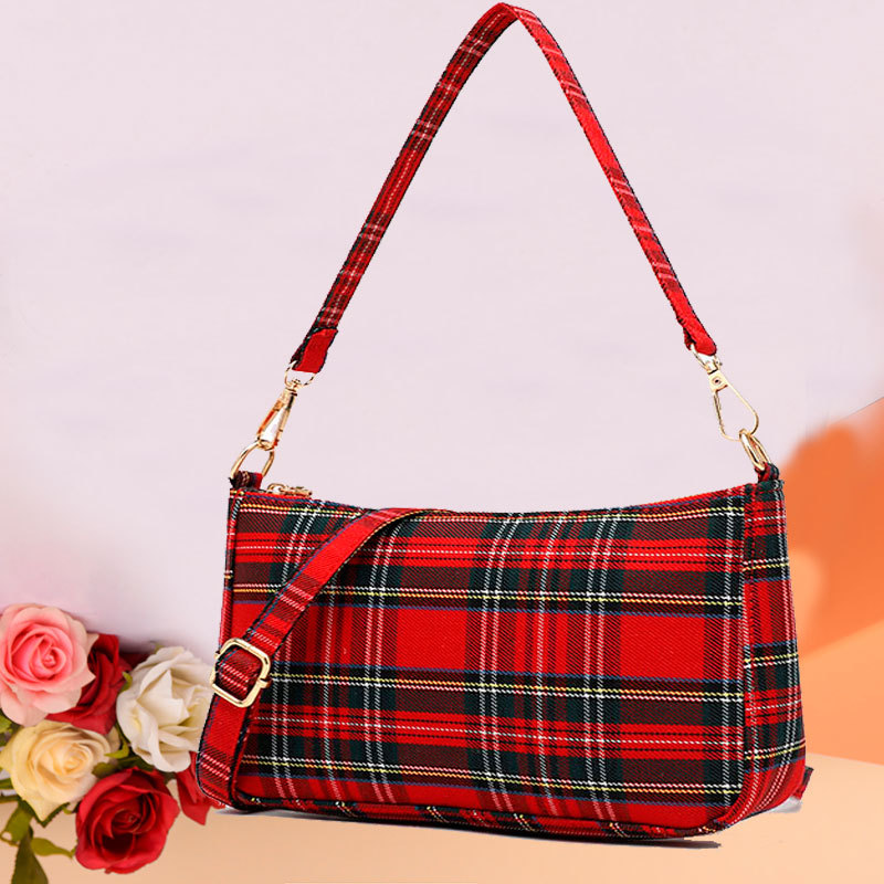 Grid Retro Crossbody Bags for Woman Shoulder Bags Purse and Handbags Designer Bag Female Bags Сумка Женская Sac À Main Femme