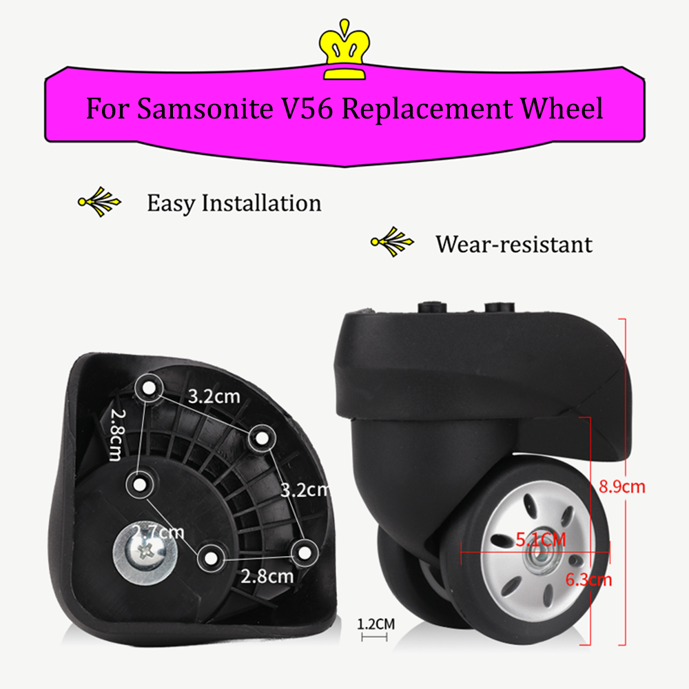 サムソナイト V56 トロリー荷物ユニバーサルホイールアクセサリー修理旅行スーツケースパスワード荷物ホイールと互換性があります
