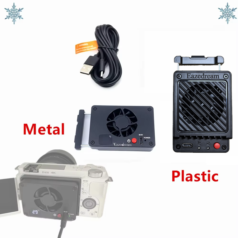 冷却ファンカメララジエーター Sony ZV-E10 A7IV FX30 ZV-E1 A6700 A7CII A7SIII A7SM3 A7M4 A7C2 ZVE10 ZVE1 ZV1 II ZV-1F クーラー