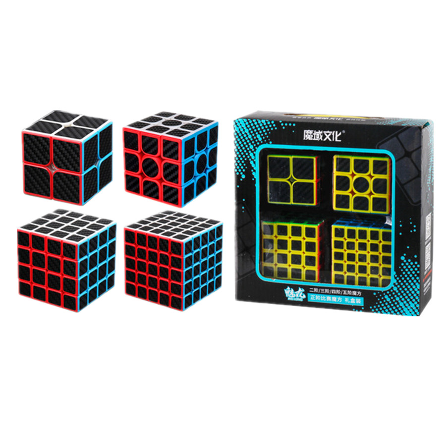 MoYu ギフトボックス キューブ 2x2 3x3 4x4 5x5 マジックキューブ SQ-1 スピードキューブパズルゲームキューブカーボンファイバーステッカーパズルキューボマジコおもちゃギフト