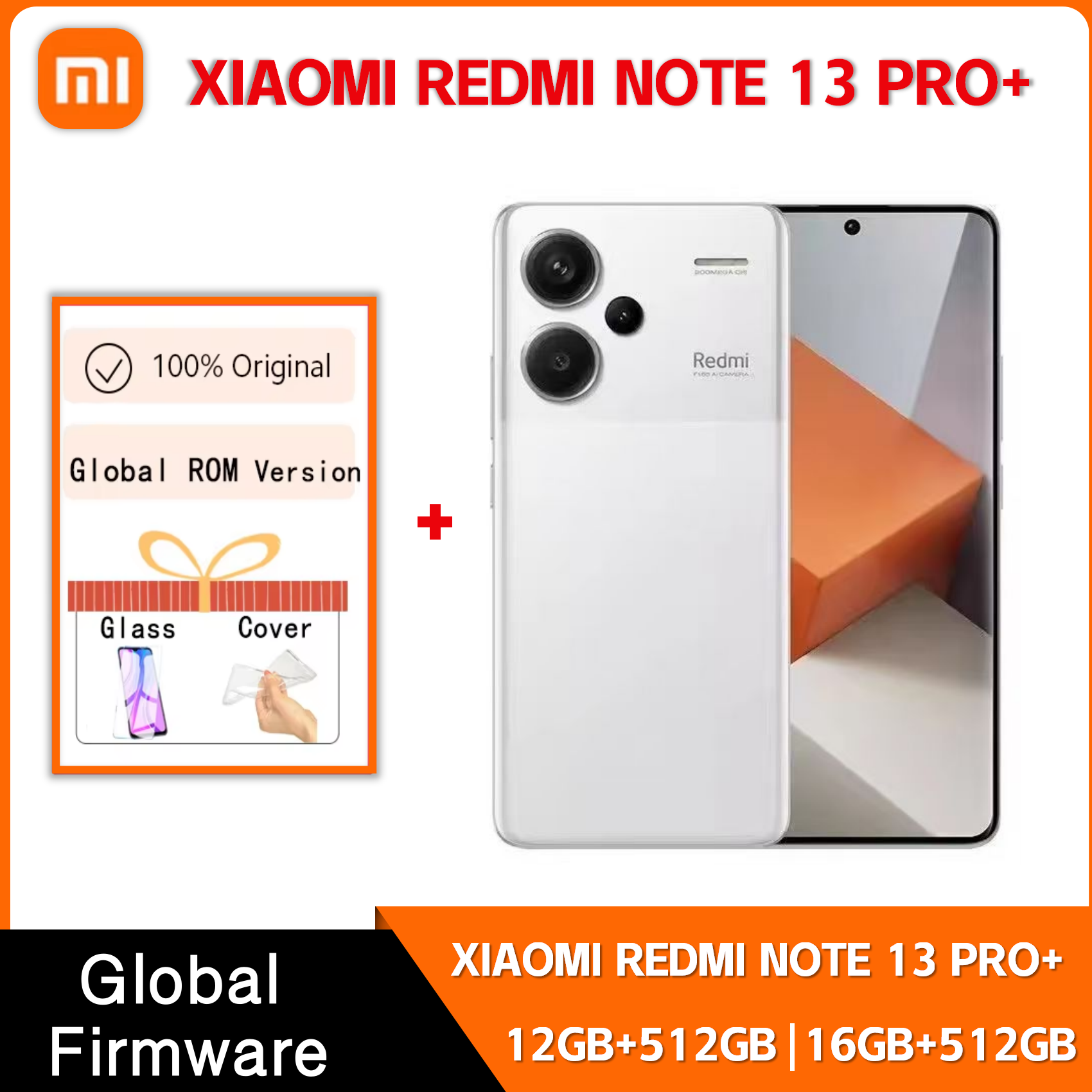 5G グローバル ROM Xiaomi Redmi Note 13 Pro 16GB 512GB 200MP 16MP カメラ MTK ディメンシティ 7200-Ultra 6.67 インチスクリーン 5000mAh バッテリー 120W