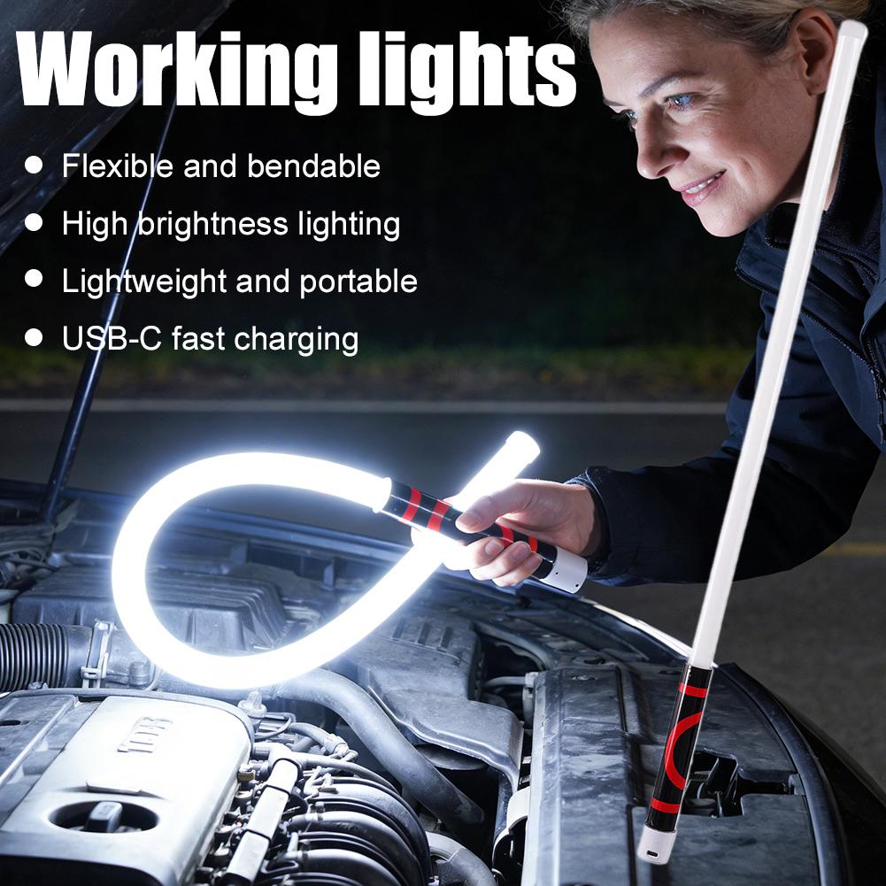 柔軟な LED 懐中電灯スティック、プロの作業灯、整備士、車の修理、検査用のポータブルツール
