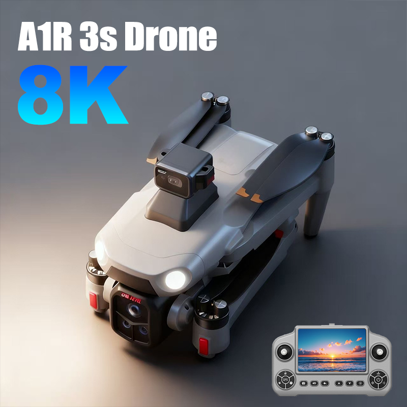 オリジナル新 A1R GPS ドローン 4K プロフェッショナル 8K HD デュアルカメラブラシレスモーター 5G WIFI FPV 折りたたみ式 RC Quadcopter ヘリコプターおもちゃ