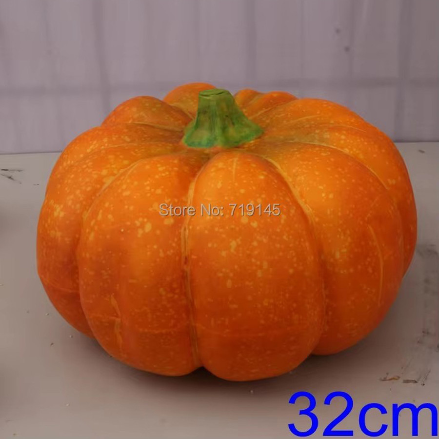 人工野菜かぼちゃ、キッチンキャビネット、家の装飾、写真撮影小道具、大きなかぼちゃ、キャビネット、32cm