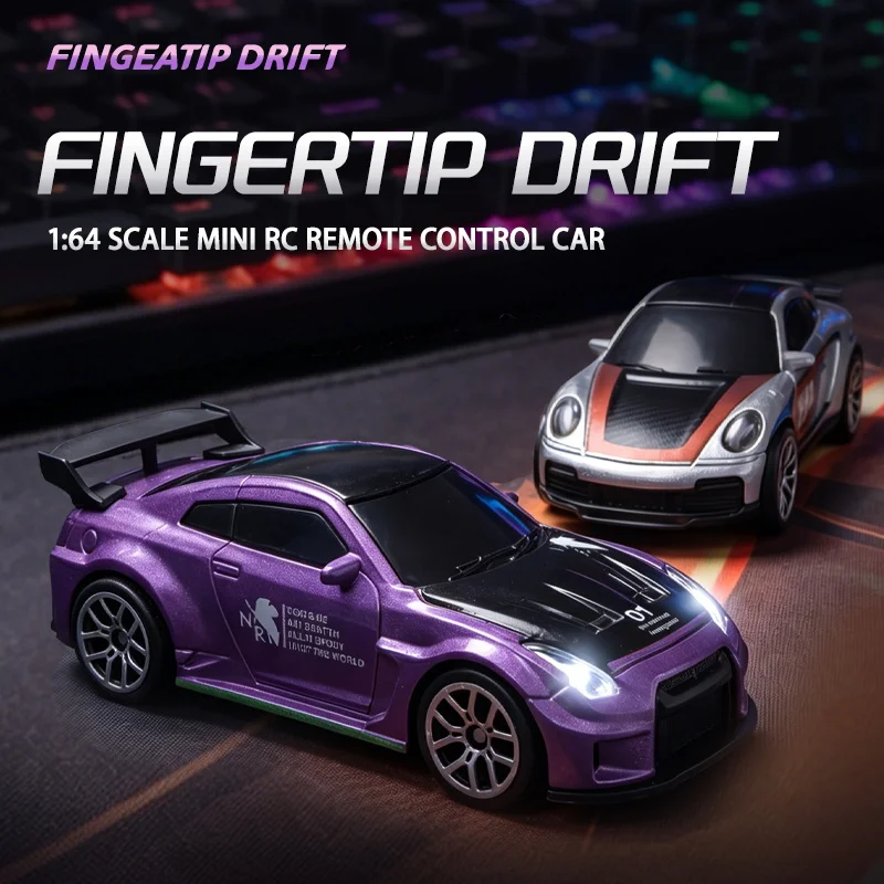 2026 ニュース 1:64 ミニ合金 RC ドリフトカー、2WD スピードドリフト、60 分の長いバッテリー寿命、ギフトボックス付きのポータブルおもちゃの車、完璧なギフト