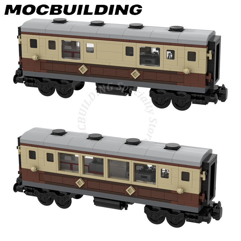 キッチンカートレイン鉄道模型アクセサリーディスプレイ MOC ビルディングブロックレンガおもちゃ観察車建設ギフトクリスマス