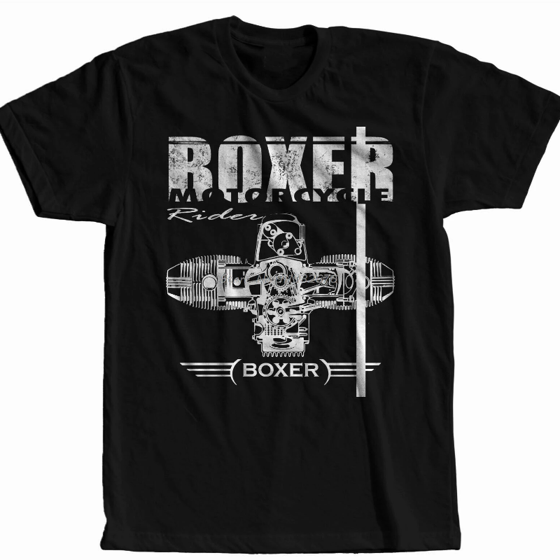 ボクサーオートバイエンジン Motorrad レーシング Tシャツファッション半袖カジュアル Tシャツメンズコットン Tシャツストリート原宿