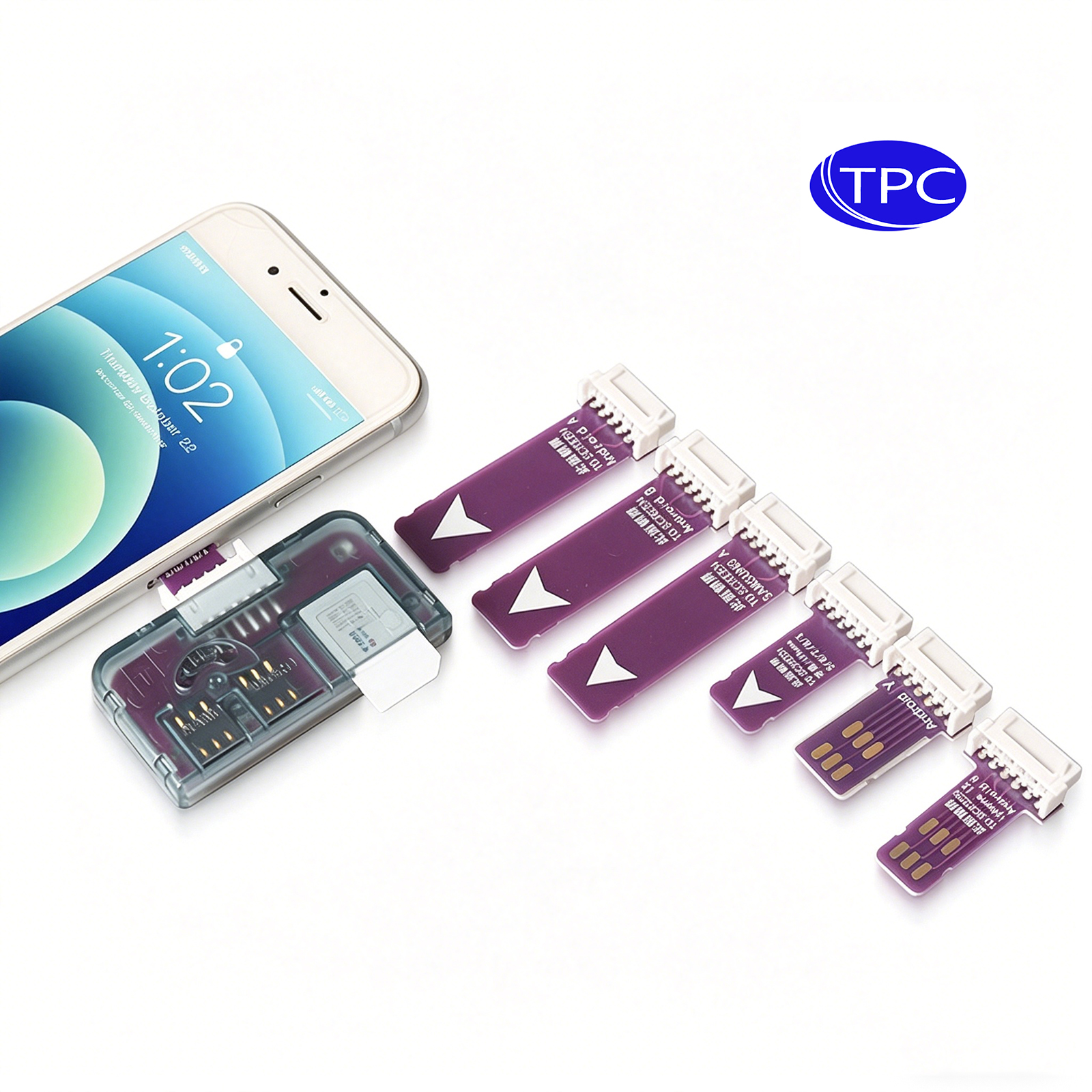 TPC SIM アクティベーション ツール カード コンバーターからスマートカード IC カード拡張機能 (標準マイクロ SIM カードおよびナノ SIM カード アダプター キット用)
