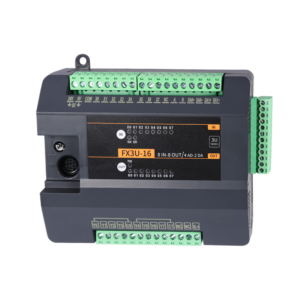 2026 新しい PLC плк FX3U-16MT/MR 4AI 2AO GX シリーズソフトウェア PLC プログラマブルロジックコントローラで動作します