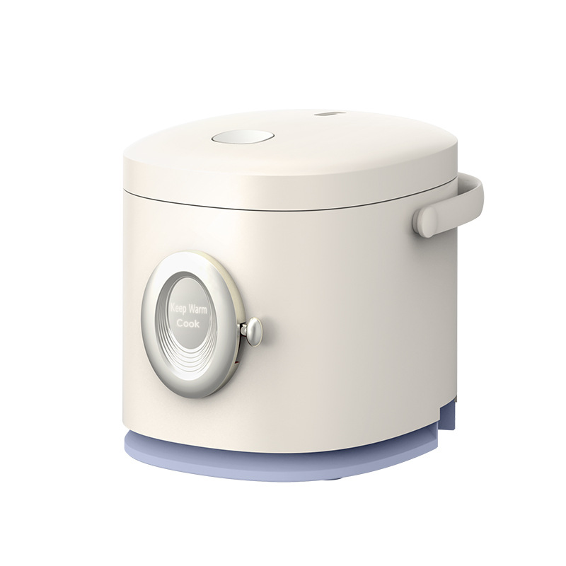 1.2L ミニ電気炊飯器ノンスティック内釜蒸し器付きワンタッチ操作ポータブル小型炊飯器 1-2 人用 Ho