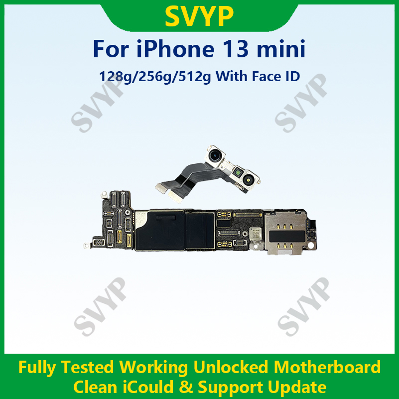 完全にテストされた本物のマザーボード iPhone 13mini 128 グラム/256 グラム/512 グラムロック解除メインボード顔 ID クリーニング済み iCloud 高速配送