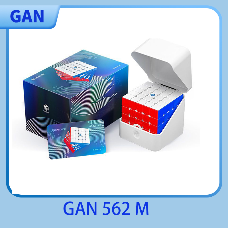 GAN 562 M 5X5 磁気マジックスピードキューブステッカーレスプロフェッショナルフィジェットおもちゃ GAN 562M リニアモーターカー UV キューボ Magico パズル