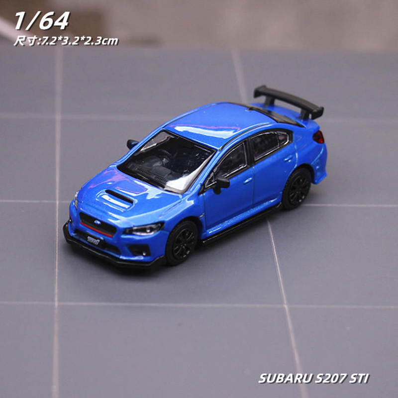 JKM 1:64 JDM スバル STI WRX S207 合金車ダイキャスト