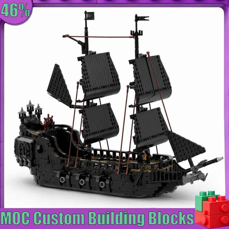 1513 個ブラックパール海賊船 MOC 海洋モデルカスタムパズル建築 DIY クリエイティブアセンブリ教育玩具ビルディングブロック