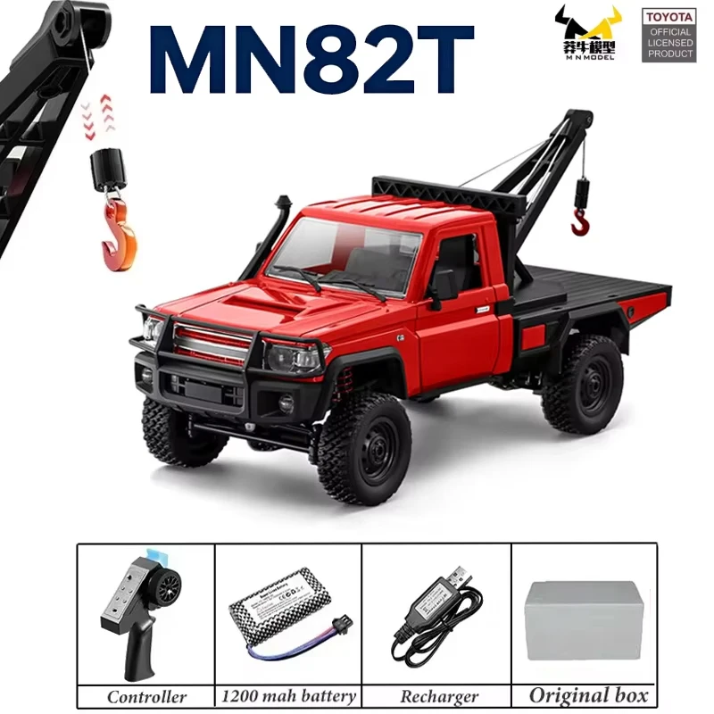 MN82T 1:12 2.4 グラム RC クローラーホイスト 4WD リモートコントロールトラックオフロードピックアップ車両 RC クライミングカーモデルのおもちゃ子供大人ギフト