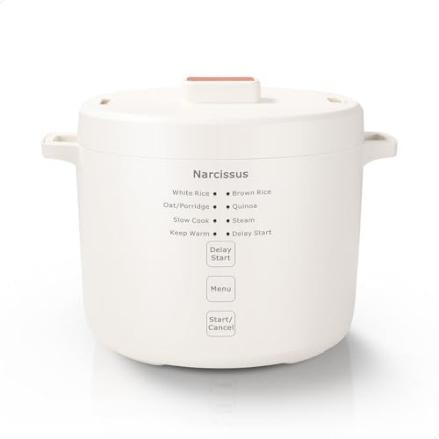 1-3人用3.5カップ炊飯器 米オートミールキヌア用多機能 - スロークックスチームクックライスとスチームディッシュを一緒に調理