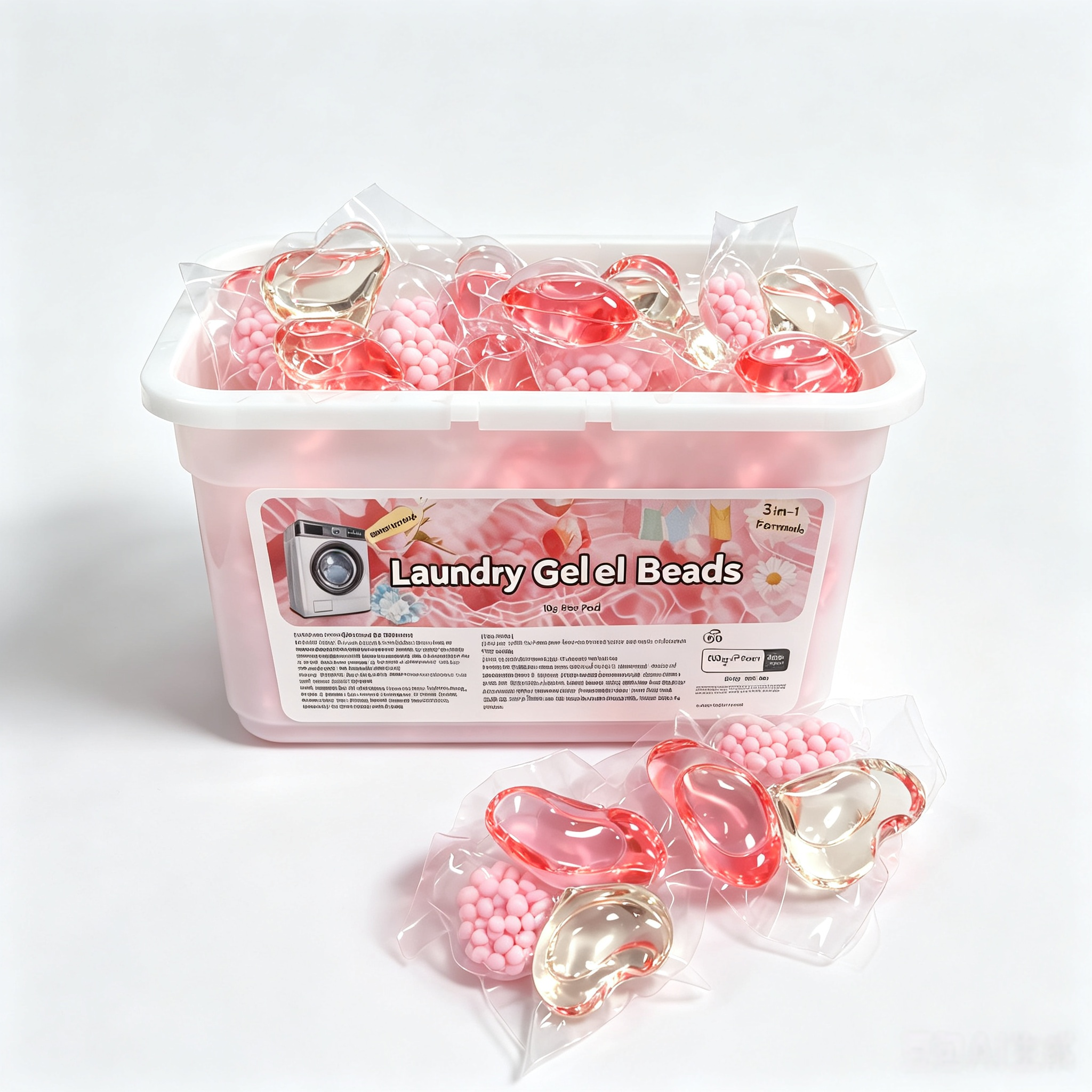 30 パック 10g/ポッド 3 チャンバー ランドリー カプセル - 桜の香り、汚れ除去