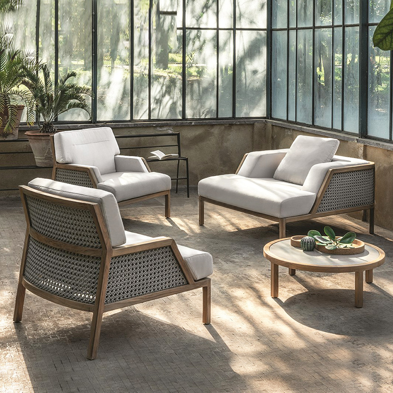 屋外籐ソファ、屋外庭園、中庭、防水、日焼け止め、レジャーテラス、家具の組み合わせ