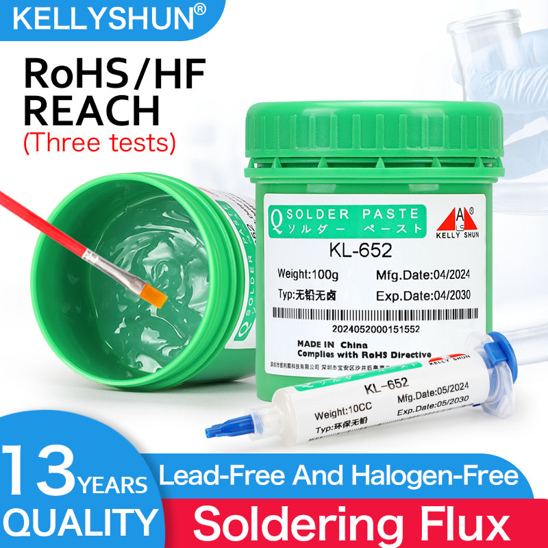 KELLYSHUN 溶接用はんだフラックス SMD はんだ除去錫はんだペースト、BGA フラックス、無洗浄はんだ油
