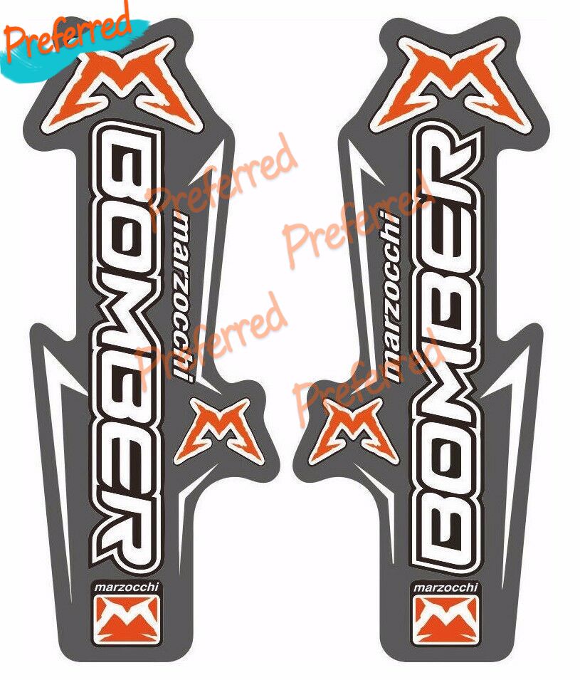 爆撃機フォークサスペンショングラフィックデカールキットステッカー接着剤セットデカール高品質ビニールカバー傷防水 PVC ステッカー
