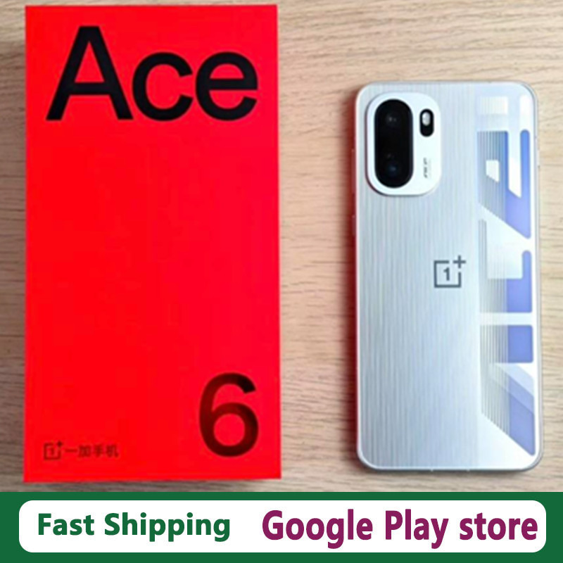 DHL Fast Delivery Oneplus Ace 6 Cell Phone 7800mAh Fingerprint 6.83" AMOLED 50.0MP Camera Snapdragon 8 Elite OTA 120W Charge