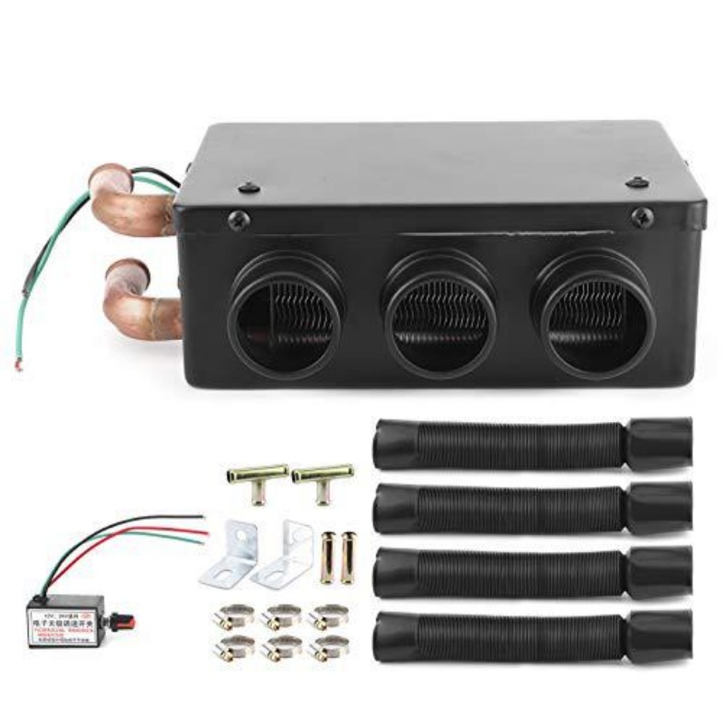 カーヒーター 屋外 12V/24V 冷暖 3穴 速暖ヒーター 冬用トラック霜取り大型ファン ハイパワーヒーター