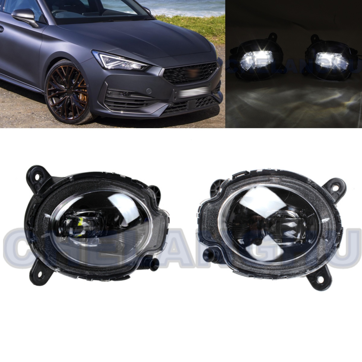 LED フォグランプセアト · レオン 2020 2021 2022 2023 ペア左右フロントフォグランプカーアクセサリー 5JF941701 5JF941702