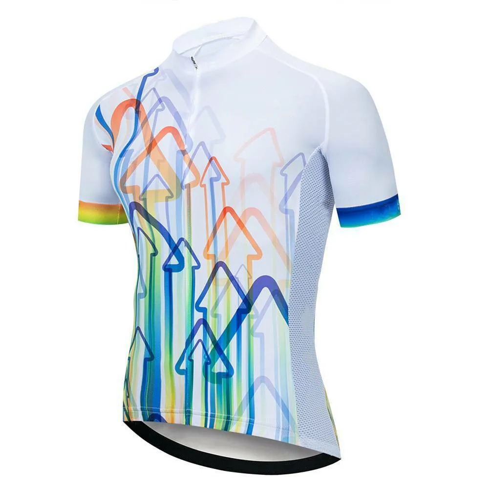 印刷自転車 Tシャツプロフェッショナルチームマンレーシングジャージ夏タイトフィット柔らかさ半袖サイクリングアパレル