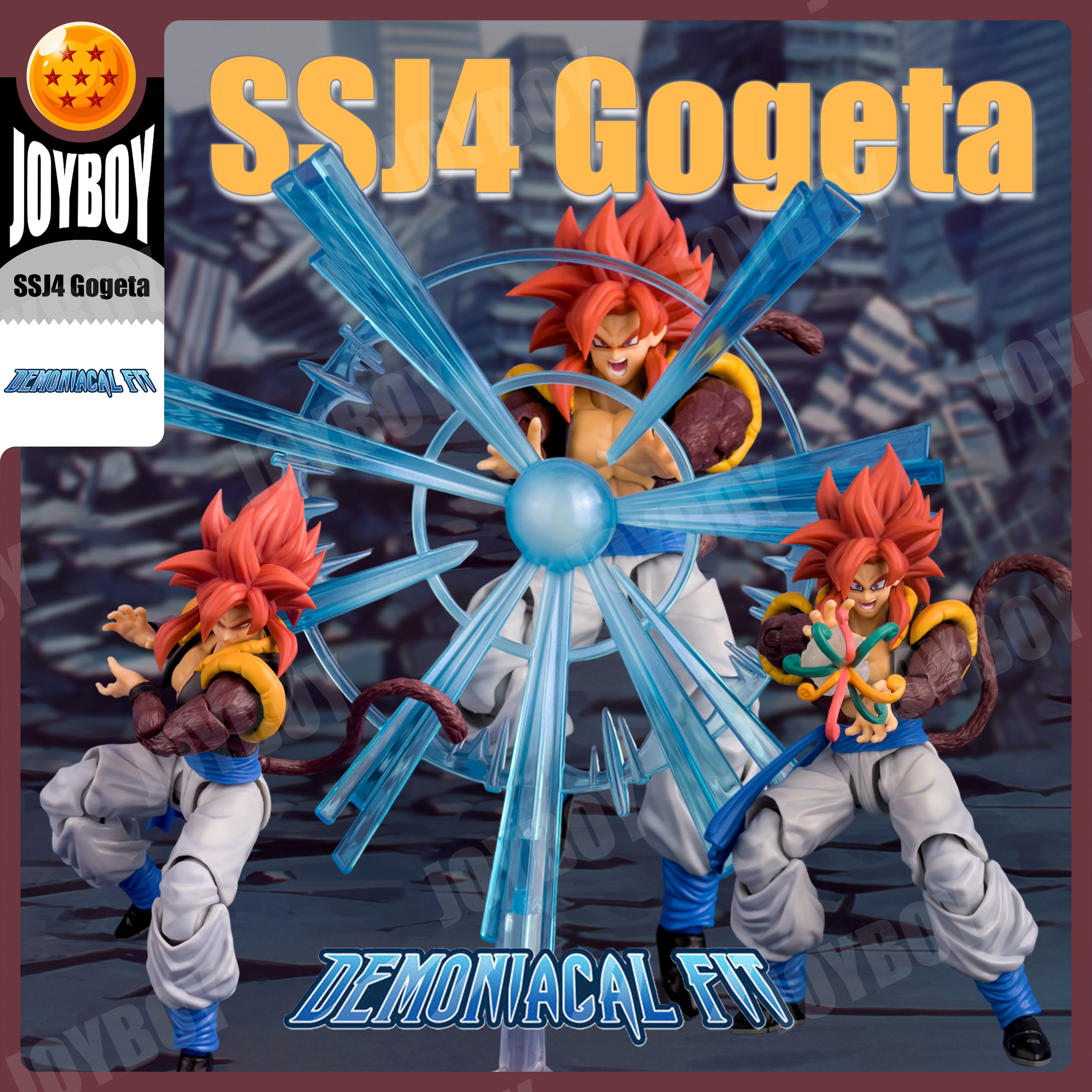 在庫 Demoniacal フィットサベージデュオドラゴンボール SSJ4 ゴジータ アクションフィギュア置物モデルアニメフィギュア SHF おもちゃグッズモデル