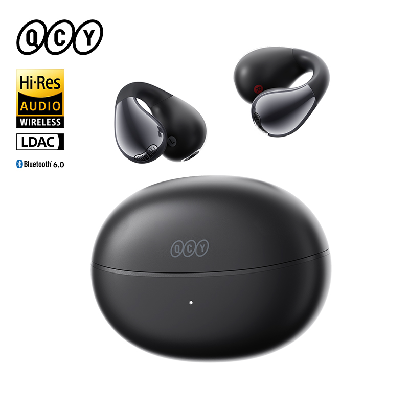 QCY Crossky C30S イヤークリップワイヤレス Bluetooth 6.0 イヤホン高解像度 LDAC オープンイヤーイヤフォンクリップオンスポーツヘッドフォン 40H