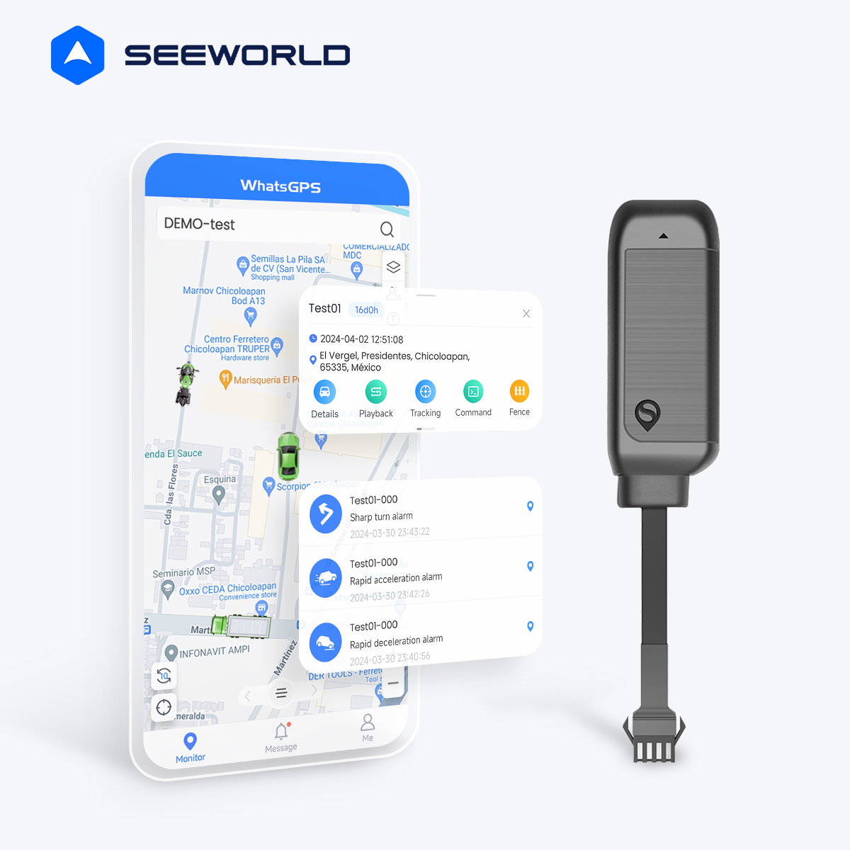 SEEWORLD R16 リモートエンジン停止 GPS 追跡装置盗難防止警報オートバイ車