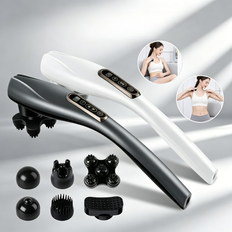 NEWEST Electric Dolphin Massage Stick Cervical Massager Neck Shoulder Waist Home Massage Hammer Back Multifunctional Whole Body