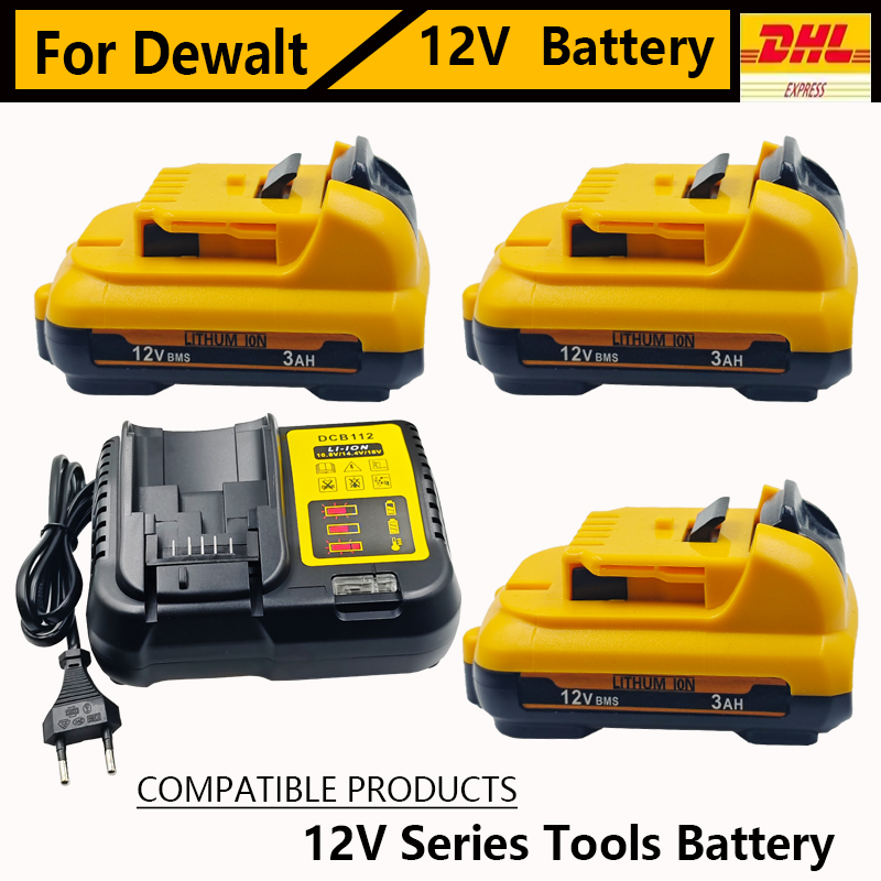 DEWALT DW089LG 12V レーザーレベルバッテリー。Dewalt 12V バッテリー DCB120 DCB124 DCD701F2 電動工具/レーザーレベル