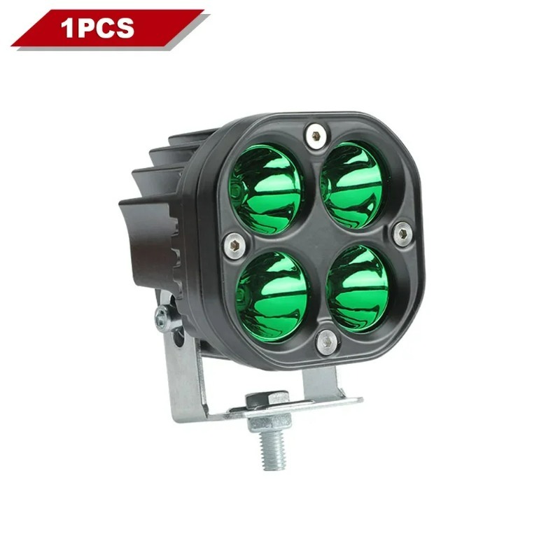 3 インチ 40 ワットスクエアワークライトバースポットライトドライビングフォグヘッドライト 4 × 4 オフロード車トラック 12 V 24 V 赤緑 LED 新しい