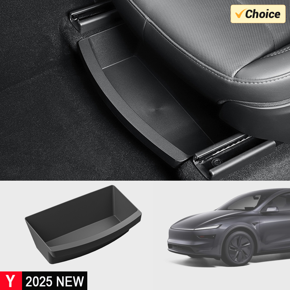 シート下収納ボックスオーガナイザーテスラモデル Y ジュニパー 2025 2026 隠し収納ボックス洗えるシート下引き出しアクセサリー