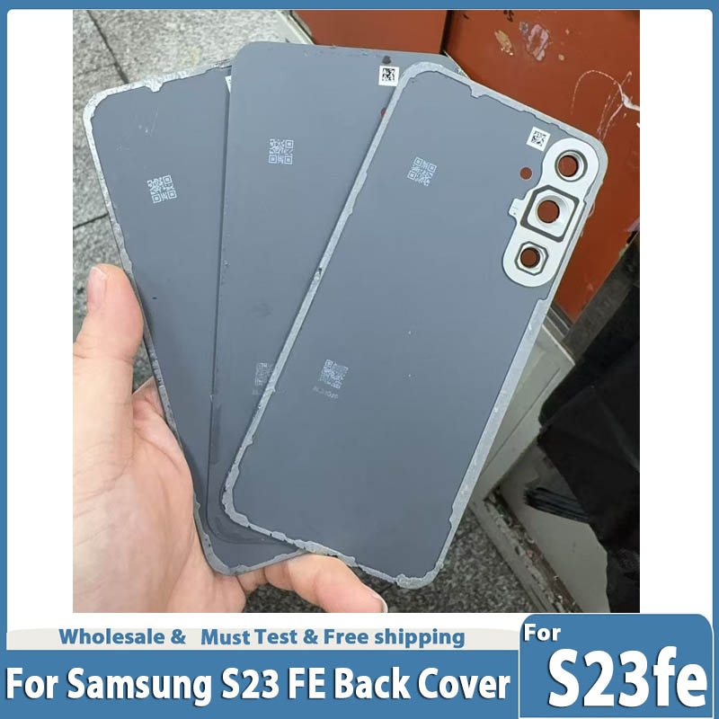 欠陥サムスン S23 FE SM-S711B S711B/DS S711U1 S711U S711W S7110 SM-S711N バックカバーカメラレンズリアドアガラスパネル