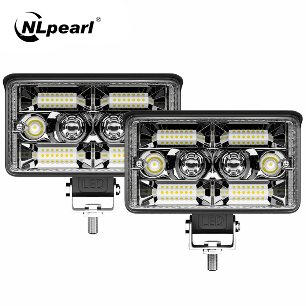 Nlpearl 車 4 インチ LED ライトバー黄白オフロードスポットライトワークライトトラックトラクター 4X4 ボート 12v 24v ヘッドライトフォグランプ
