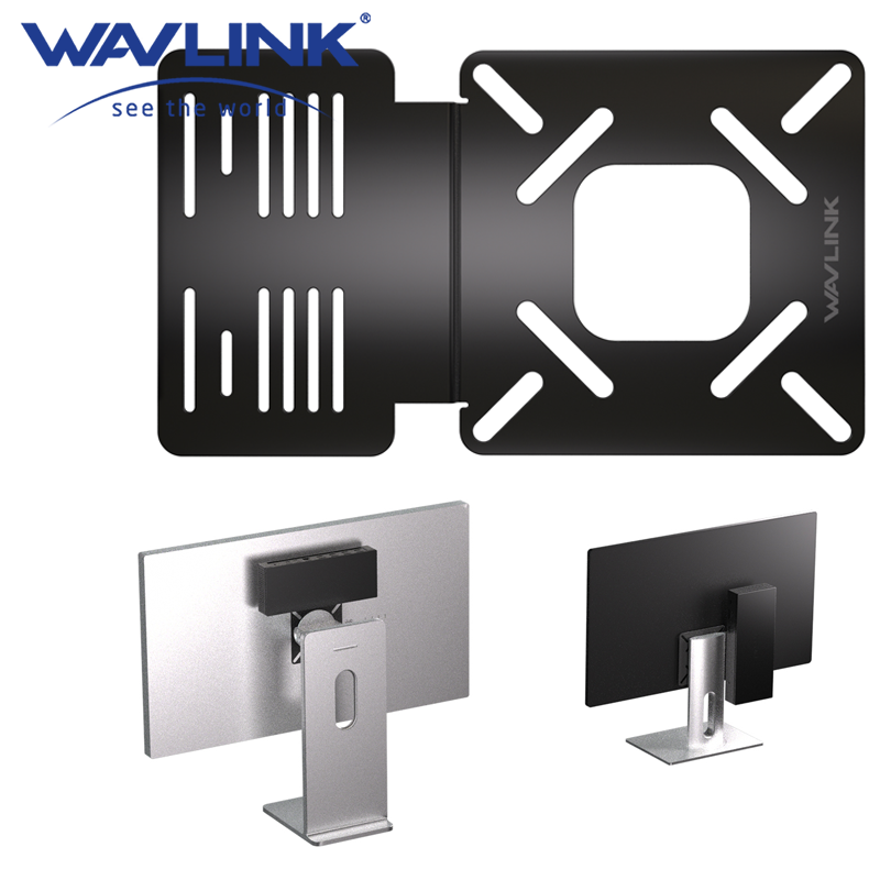 WAVLINK ドッキング ステーション マウント モニターの後ろのワークステーション用 Vesa 電解鉄ドック ホルダー Vesa 35x75/75x75/100x100