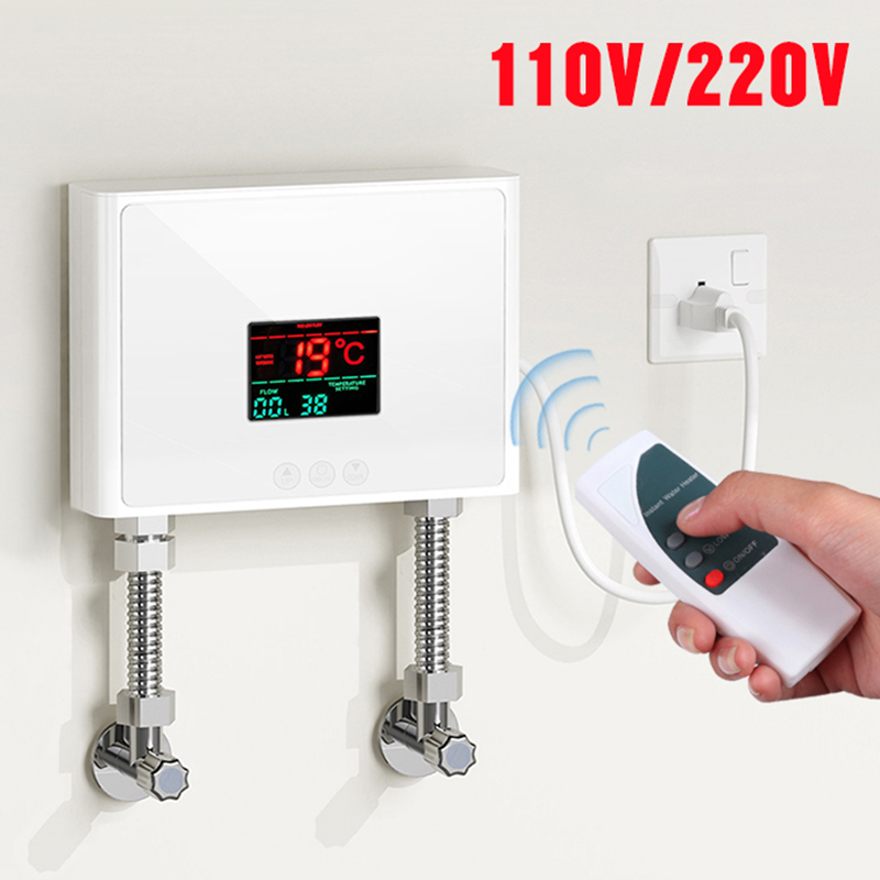 110V/220V インスタント給湯器 3000W/5500W 壁掛け電気ヒーター 浴室温水シャワーおよび家庭用キッチン暖房用