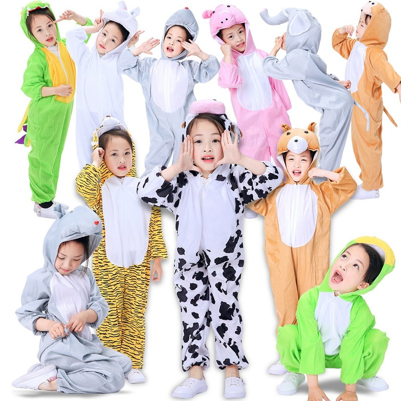 かわいい子供服動物猿カエル恐竜象装飾小道具パーティー用品コスプレハロウィンコスチューム