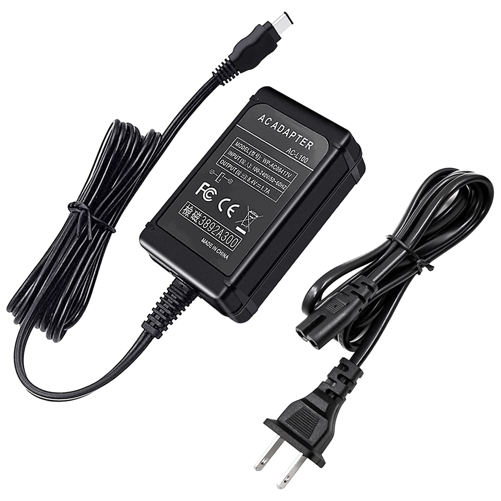 AC-L100 電源コードアダプター Sony Hi8 Handycam ビデオカメラ充電器 DCR TRV103 TRV150 CCD-TRV108 交換用 AC-L10A L15A L15B L100A